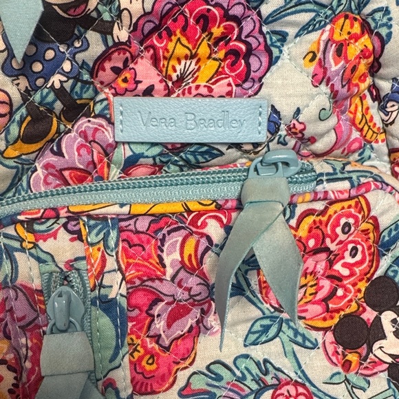 Vera Bradley Floral Disney Mickey & Pluto Sling Bag - Picture 2 of 8